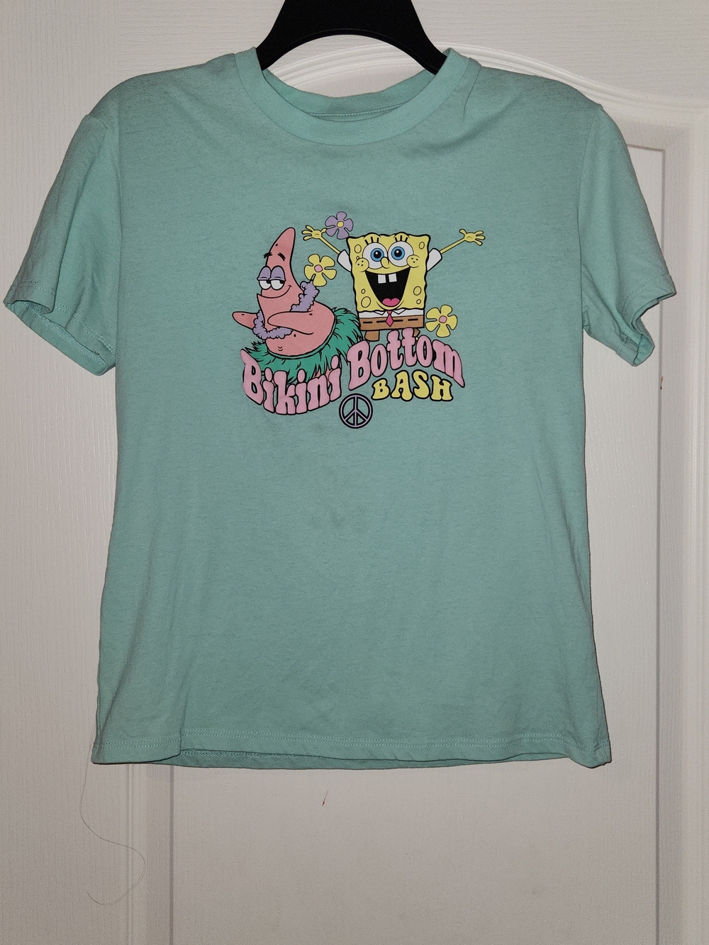 SpongeBob Squarepants Mint Green Bikini Bottom Bash Short Sleeve Tee